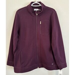 Calvin Klein Full Zip Long Sleeve Sweatshirt Women's XL